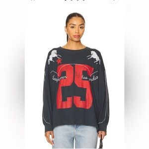 NWOT Daydreamer Los Angeles 25 Long Sleeve Tee in Vintage Black- One Size